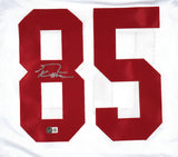 George Kittle Autographed White Pro Style Jersey - Beckett W Hologram *Silver