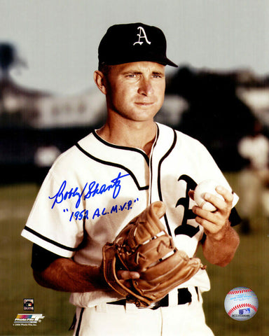 Bobby Shantz Signed Philadelphia Athletics 8x10 Photo w/1952 AL MVP - SCHWARTZ