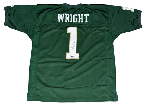 KENDALL WRIGHT AUTOGRAPHED SIGNED BAYLOR BEARS #1 GREEN JERSEY COA