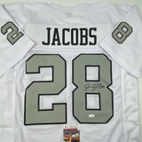 Autographed/Signed Josh Jacobs Las Vegas Oakland Color Rush Jersey Beckett COA