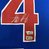 FRAMED Autographed/Signed ANTHONY RIZZO 33x42 Cubs Authentic Jersey Fanatics COA