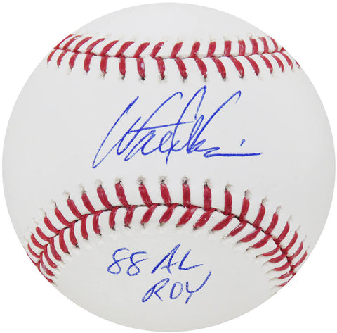 Walt Weiss Signed Rawlings Official MLB Baseball w/88 AL ROY - (SCHWARTZ COA)