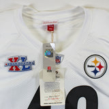 Steelers Troy Polamalu Authentic Signed White Mitchell & Ness Jersey BAS Witness