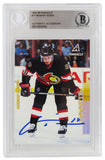 Marian Hossa autographed 1997 Pinnacle Rookie Card #17 - (Beckett Encapsulated)