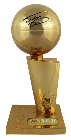 Lakers Shaquille O'Neal Signed 12" Replica Larry O'Brien Trophy BAS #T21652