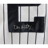 Don Mattingly Signed New York Yankees White Majestic L Jersey Insc BAS 48386