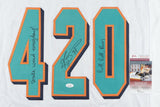 Ricky Williams Signed Dolphins 420 Jersey "Smoke Weed Everyday! & Puff Puff Run"