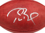 Tom Brady Autographed NFL Leather SB LIII Logo Football Fanatics AA0104126