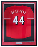 Elly De La Cruz Cincinnati Signed Framed Red Baseball Jersey BAS