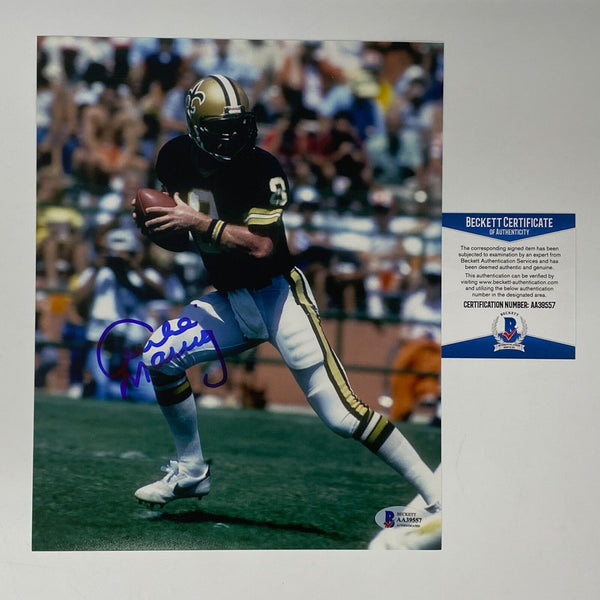 Autographed/Signed Archie Manning New Orleans Saints 8x10 Photo Beckett COA #3