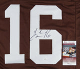 Josh Cribbs Signed Cleveland Browns Jersey (JSA COA) 3xPro Bowl Running Back