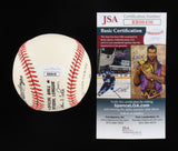 Billy Williams Signed OML Baseball (JSA COA) Hall of Fame 1987 Chicago Cubs