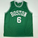 Autographed/Signed Bill Russell Boston Green Jersey Hollywood Collectibles COA