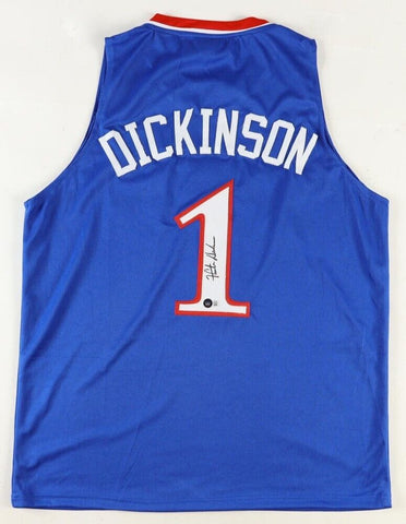 Hunter Dickinson Signed Kansas Jayhawks Jersey (Beckett) All-Big-12 Center/ 2024