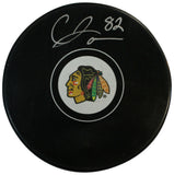 Caleb Jones Autographed/Signed Chicago Blackhawks Puck Fanatics 35409