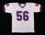 Lawrence Taylor Signed New York Giants Career Highlight Stat Jersey (JSA COA) LB