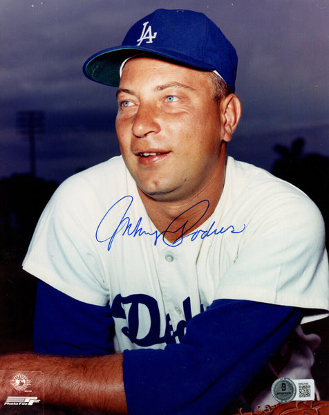 Johnny Podres Autographed Los Angeles Dodgers 8x10 Photo BAS 45171