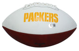 MarShawn Lloyd Autographed Green Bay Packers White Panel Football Beckett