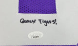 BJ Ojulari "Geaux Tigers" Signed LSU Tigers Purple Jersey (JSA COA) Cardinals LB