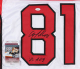 Anquan Boldin Signed Arizona Cardinals Jersey "Inscribed "'03 R.O.Y." (JSA COA)