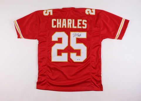 Jamaal Charles Signed Chiefs Red Home Jersey (PSA) K C's 4xPro Bowl Running Back