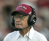 Lou Holtz Signed South Carolina Gamecocks Mini Helmet (Beckett) Head Coach