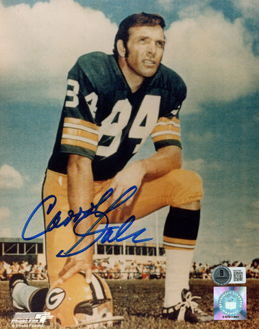 Carroll Dale Autographed Green Bay Packers 8x10 Photo Beckett 47898