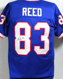 Andre Reed Autographed Blue Pro Style Jersey - JSA Witnessed *Black