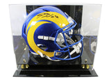 Rams Blake Corum Authentic Signed Full Size Speed Rep Helmet W/ Case BAS Witness