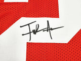 SAN FRANCISCO 49ERS FRANK GORE AUTOGRAPHED SIGNED RED JERSEY JSA STOCK #233380