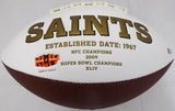 RICKY WILLIAMS AUTOGRAPHED NEW ORLEANS SAINTS WHITE LOGO FOOTBALL BECKETT 131952