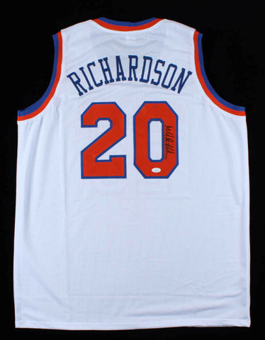 Micheal Ray Richardson Signed New York Knicks Custom "Sugar" Jersey (JSA COA)