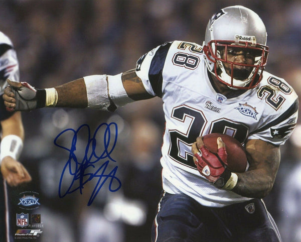 Corey Dillon New England Patriots Signed Super Bowl XXXIX 8x10 Pats Alumni COA