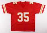 Christian Okoye Signed Chiefs Jersey (Beckett Hologram) Rushing Yards Leadr 1989