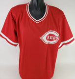 Barry Larkin Signed Cincinnati Reds Red Jersey (JSA COA) 12xAll Star Shortstop