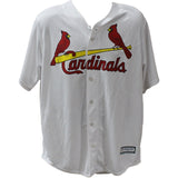 Stan Musial Signed St. Louis Cardinals White Majestic Jersey JSA 44646