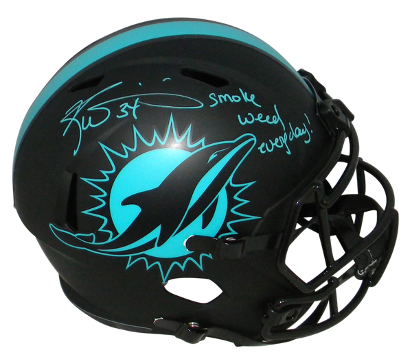 RICKY WILLIAMS SIGNED MIAMI DOLPHINS F/S ECLIPSE HELMET W/ SMOKE WEED EVERYDAY