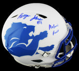 Kerryon Johnson Signed Detroit Lions Speed Authentic AMP Helmet- MoTown's Finest