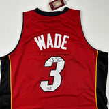 Autographed/Signed Dwyane Wade Miami Heat Red 2005-06 M&N Jersey Fanatics COA