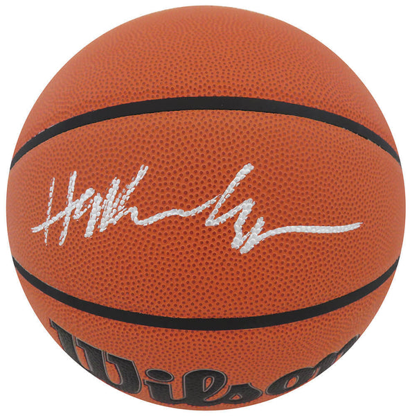 Hakeem Olajuwon Signed Wilson Indoor/Outdoor NBA Basketball - SCHWARTZ COA