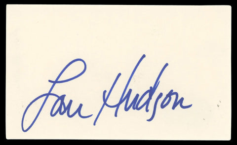 Hawks Lou Hudson Authentic Signed Index Card Autographed BAS #BN06486