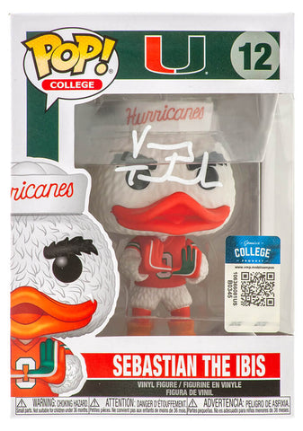 Vinny Testaverde Signed Miami NCAA 'Sebastian The Ibis' Funko Pop #12 - (SS COA)