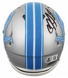 Lions Calvin Johnson Authentic Signed Speed Mini Helmet w/ Case BAS Witnessed