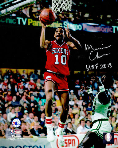 Maurice Cheeks Signed Philadelphia 76ers Action 8x10 Photo w/HOF'18 - (SS COA)