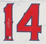 Logan O'Hoppe Signed Los Angeles Angels Jersey (Beckett) Soph. Catching Prospect