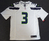 SEAHAWKS RUSSELL WILSON AUTOGRAPHED WHITE NIKE JERSEY SIZE L RW HOLO 105022