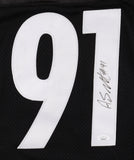 Aaron Smith Signed Pittsburgh Steelers Reebok NFL Style Jersey (JSA COA)