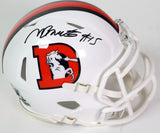 Nik Bonitto Autographed Denver Broncos Snowcapped Mini Helmet BAS COA