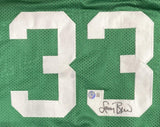 Larry Bird Boston Celtics Autographed Signed Green Basketball Jersey Beckett