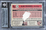 Tigers Alan Trammel Authentic Signed 1981 Topps #709 Card BAS Slabbed